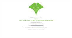 Desktop Screenshot of instituteofchinesemedicine.org