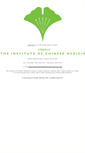 Mobile Screenshot of instituteofchinesemedicine.org