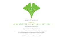 Tablet Screenshot of instituteofchinesemedicine.org